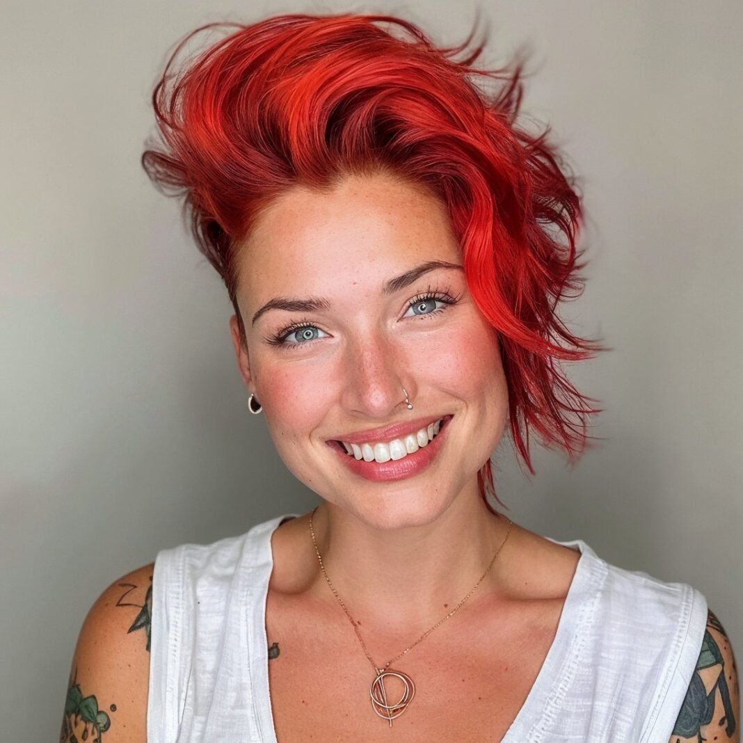 20 Faszinierende kurze rote Frisuren