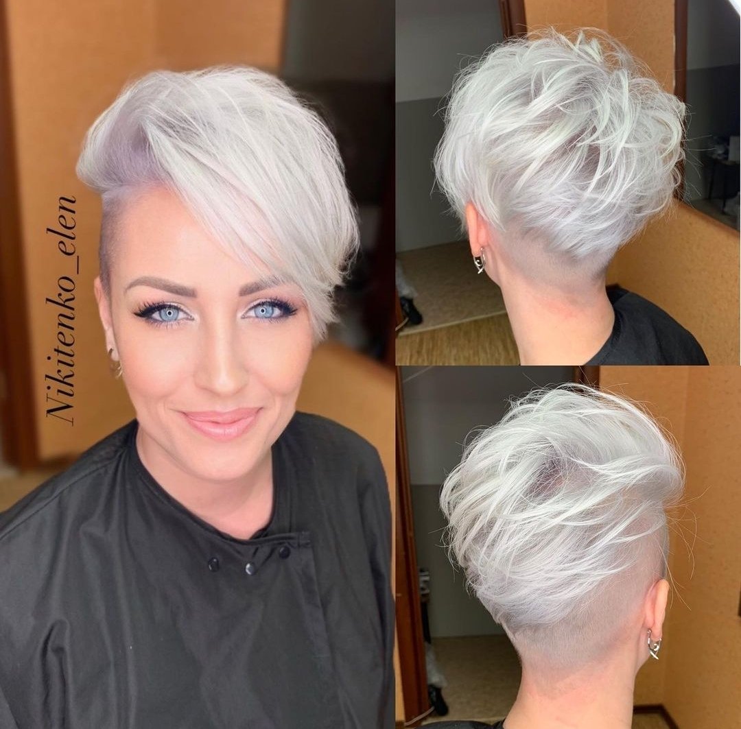 Asymmetrisches Pixie-Haar Frisuren