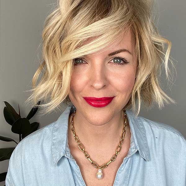 Frisch und modern: Kurze gestufte Bob Frisuren