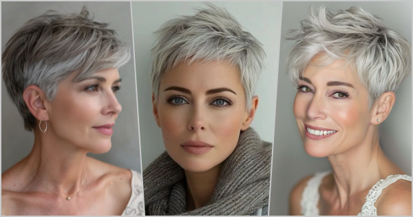 25 Graue Pixie-Frisuren für die moderne, schicke Frau