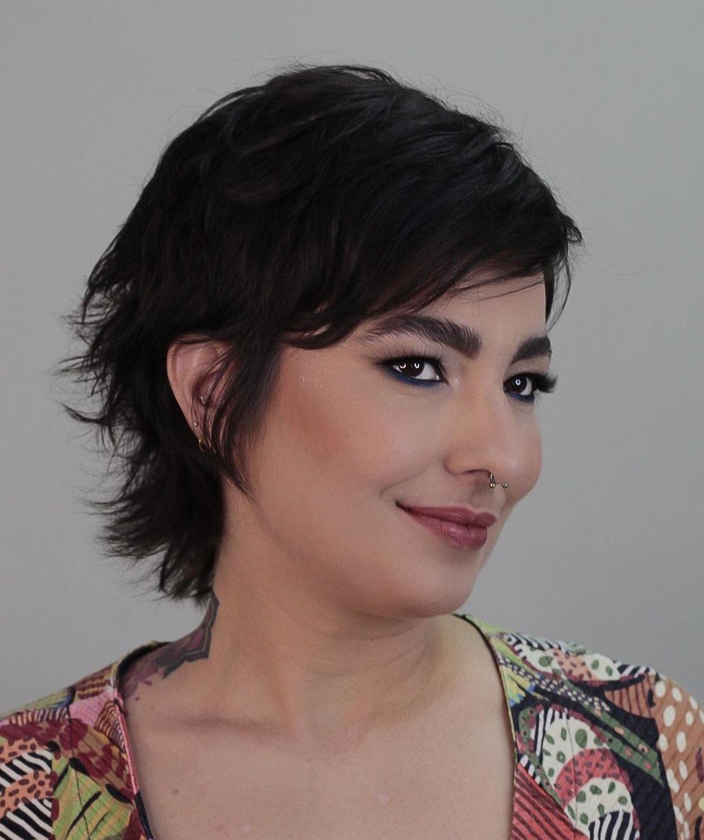 20 frische Looks mit Kurzhaarfrisuren für runde Gesichter