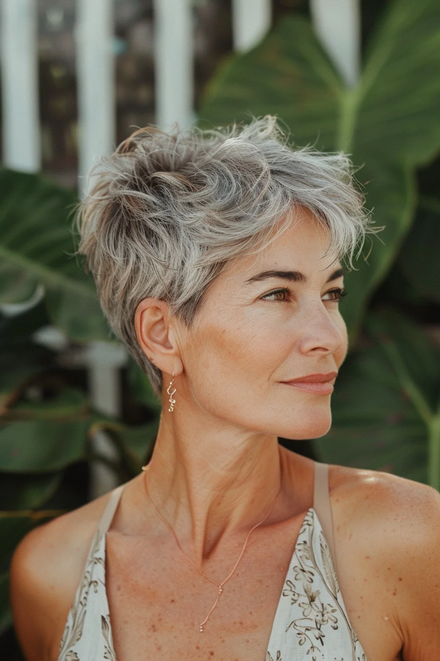 25 Graue Pixie-Frisuren für die moderne, schicke Frau