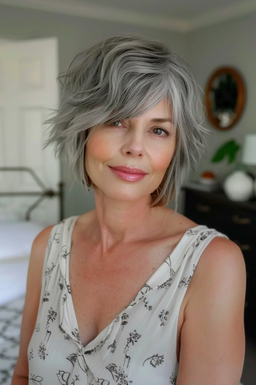 25 Graue Pixie-Frisuren für die moderne, schicke Frau