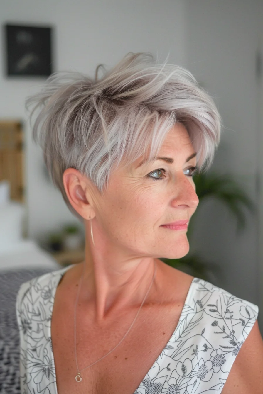 25 Graue Pixie-Frisuren für die moderne, schicke Frau