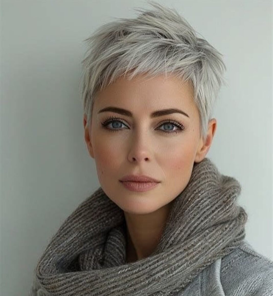 25 Graue Pixie-Frisuren für die moderne, schicke Frau