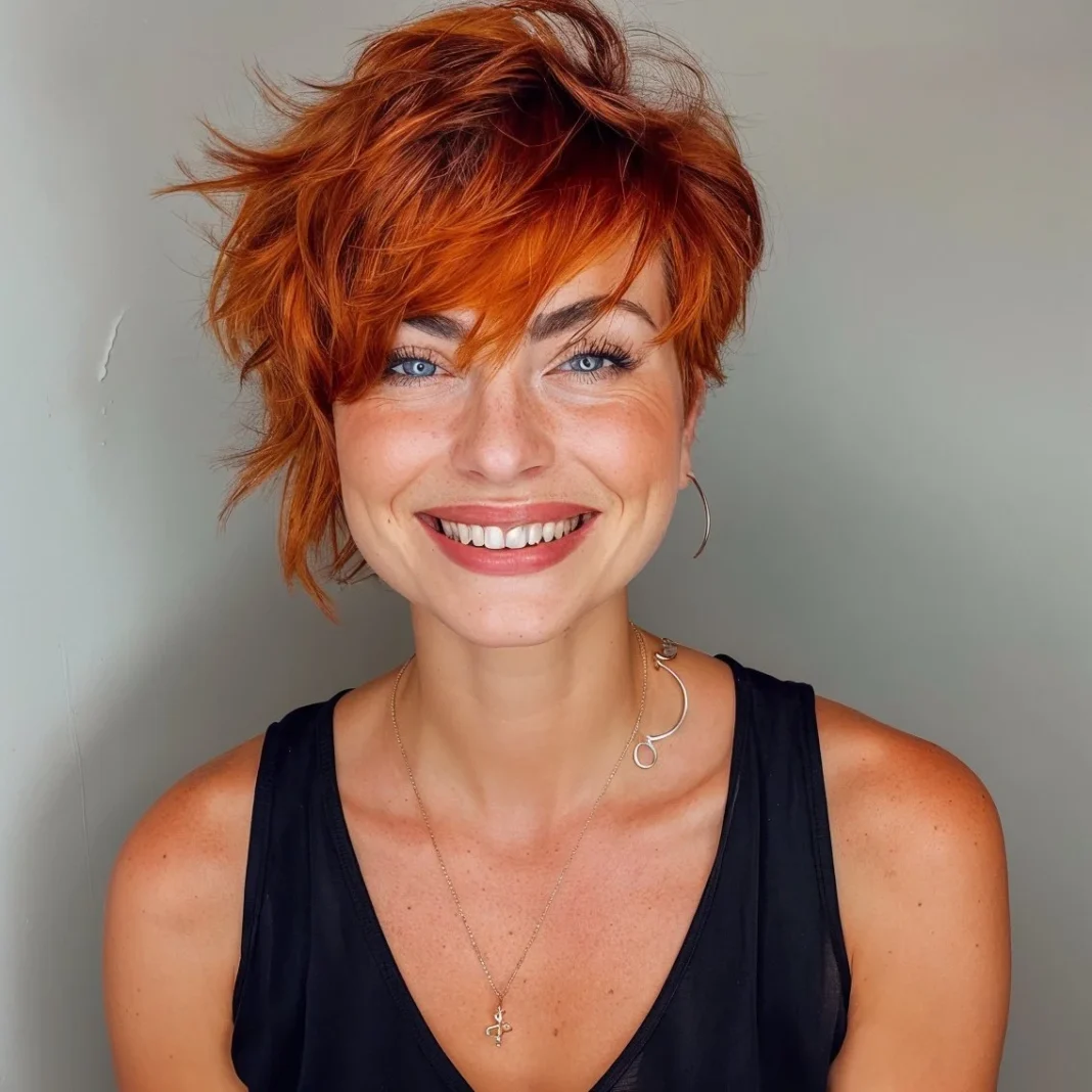 Fiery Ginger Shag Pixie – Energie & Persönlichkeit pur